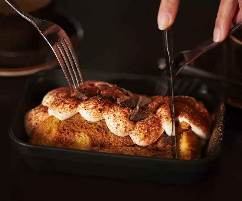 Tiramisu di panettone PACINI Tiramisu au panettone servi chez PACINI